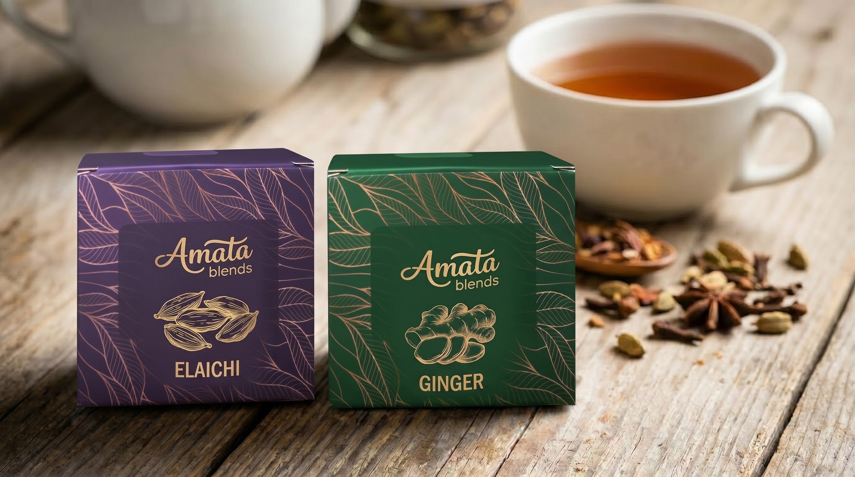 Beyond Earl Grey: Explore AMATA's Exotic Jute Tea Blends, Ginger, Elaichi & the Art of Tea Rituals